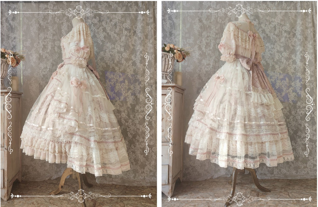 Territory of Sunset Ruffle and Lace Princess Dress