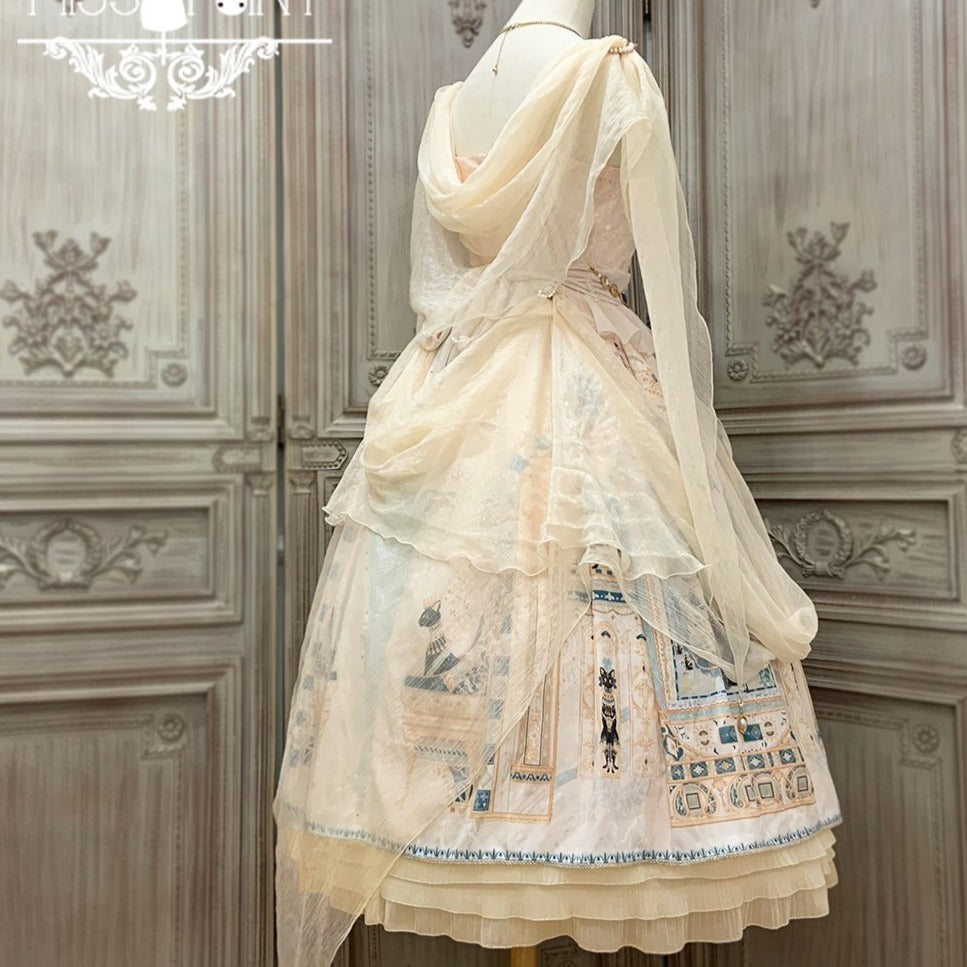 [Pre-order] Twilight Egyptian Lolita Jumper Skirt with Gorgeous Shawl