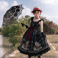 Classic Birdcage Pattern Lolita Jumper Skirt