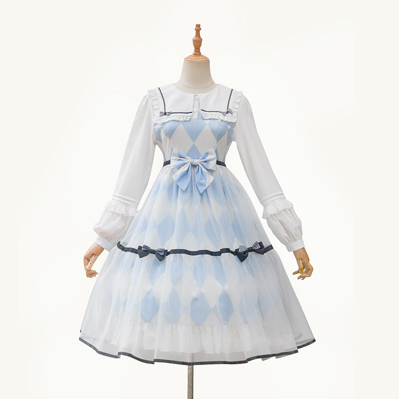 Alice in Wonderland dress with bunny ears