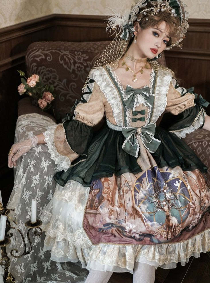 Classic Carole Lolita Dress full of retro feeling