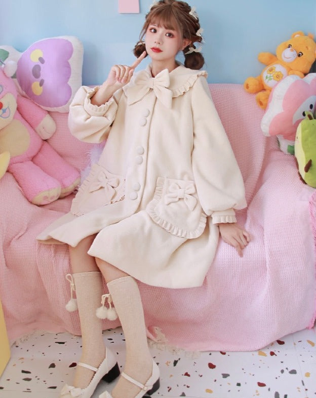 pastel ribbon coat