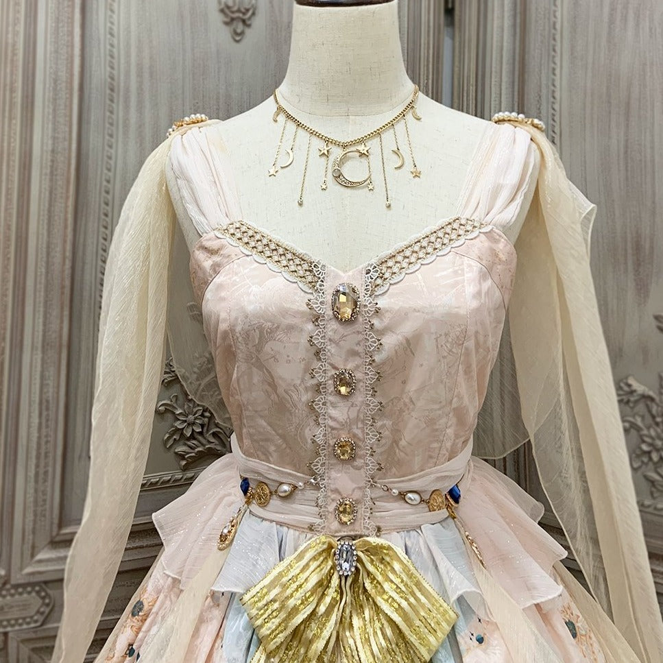 [Pre-order] Twilight Egyptian Lolita Jumper Skirt with Gorgeous Shawl