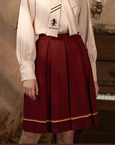 Hogwarts School of Witchcraft and Wizardry Box Pleated Line Skirt