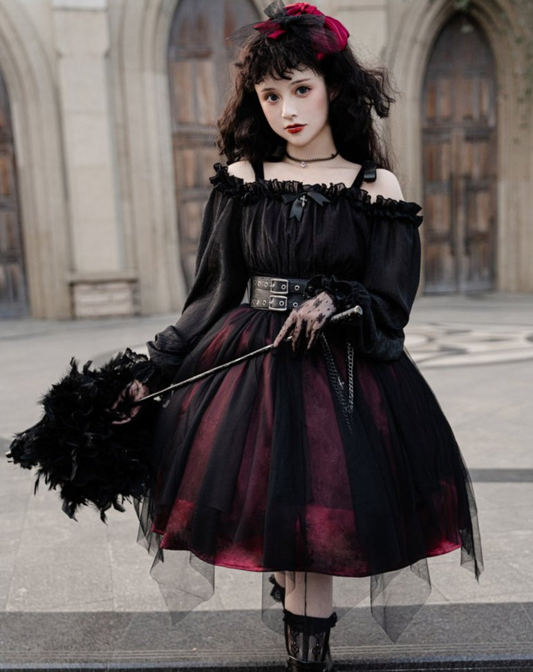 Tulle Layered Elegant Gothic Lolita Dress