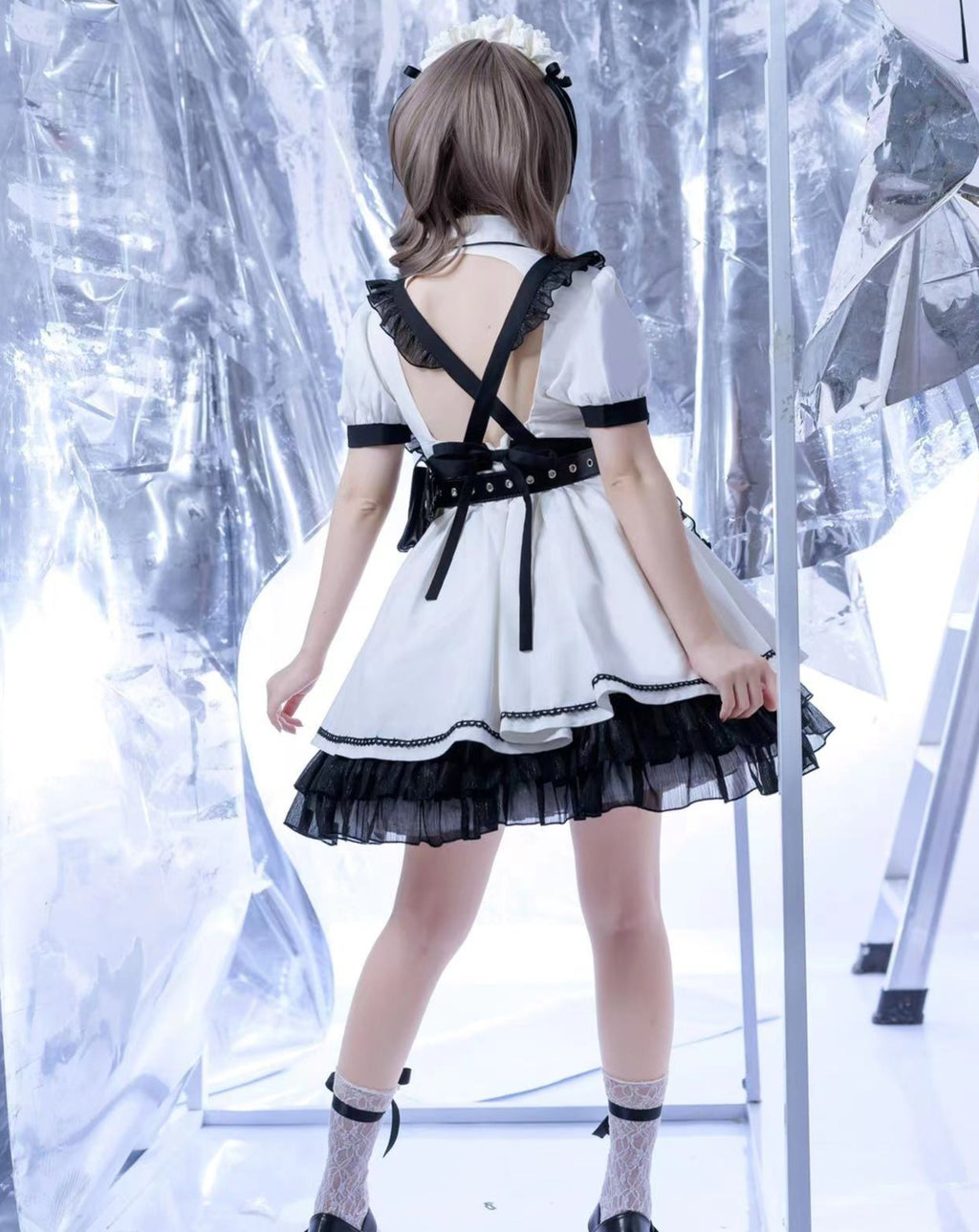 [Pre-order] SF Maid Gothic Lolita Short Sleeve Dress with Epron