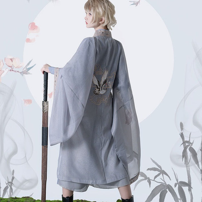 Prince style Crane embroidery flower loli full set