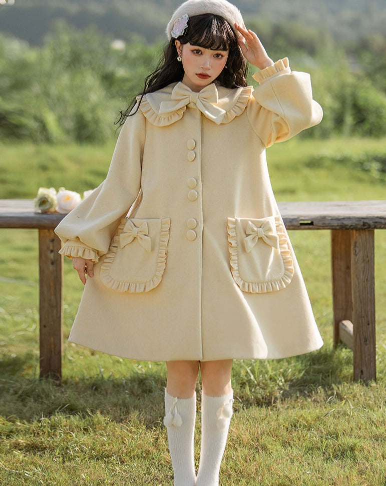 pastel ribbon coat