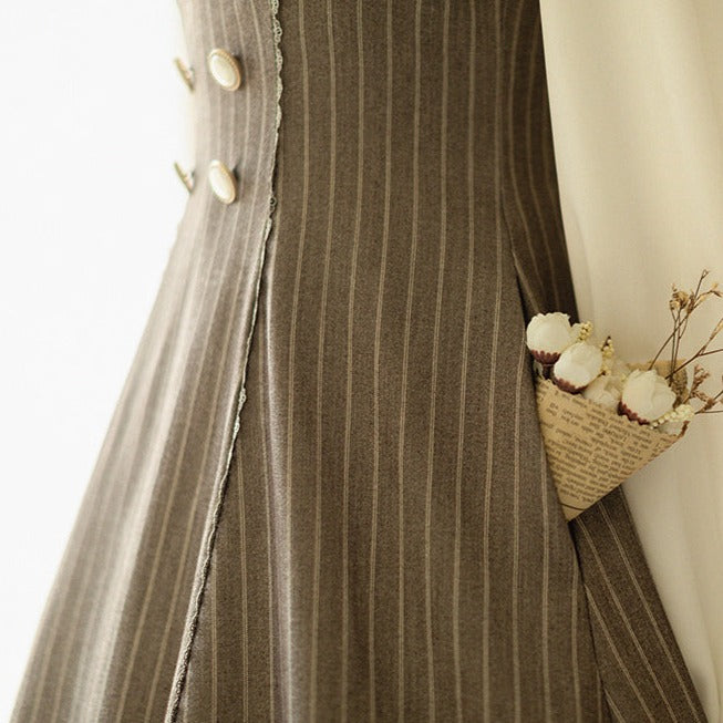 Classical 2way high waist jumper skirt