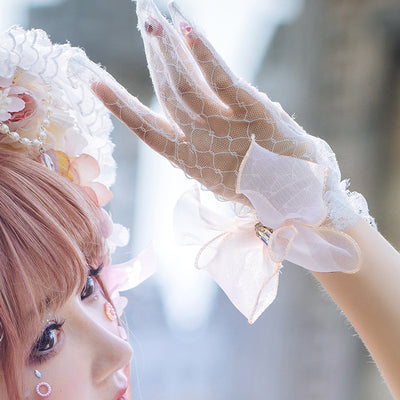 [Simultaneous purchase only] Gorgeous Rococo Dress Veil, Necklace, Gloves