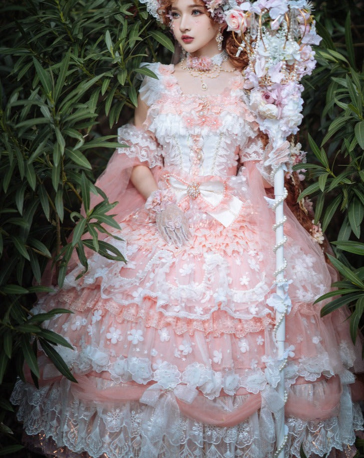 Fairy Fairy Flower and ribbon sweet princess dress