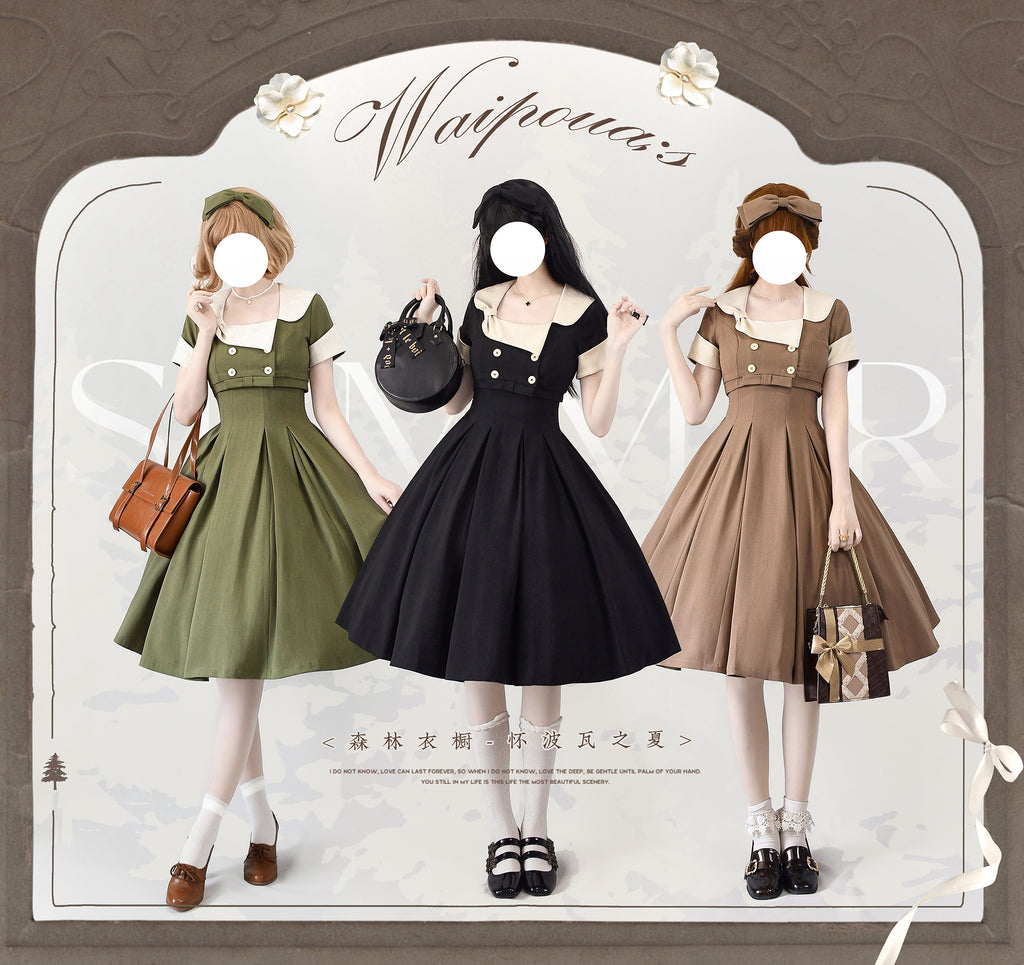 Summer Forest エレガントクラシカルセットアップ リボンのヘアアクセ付