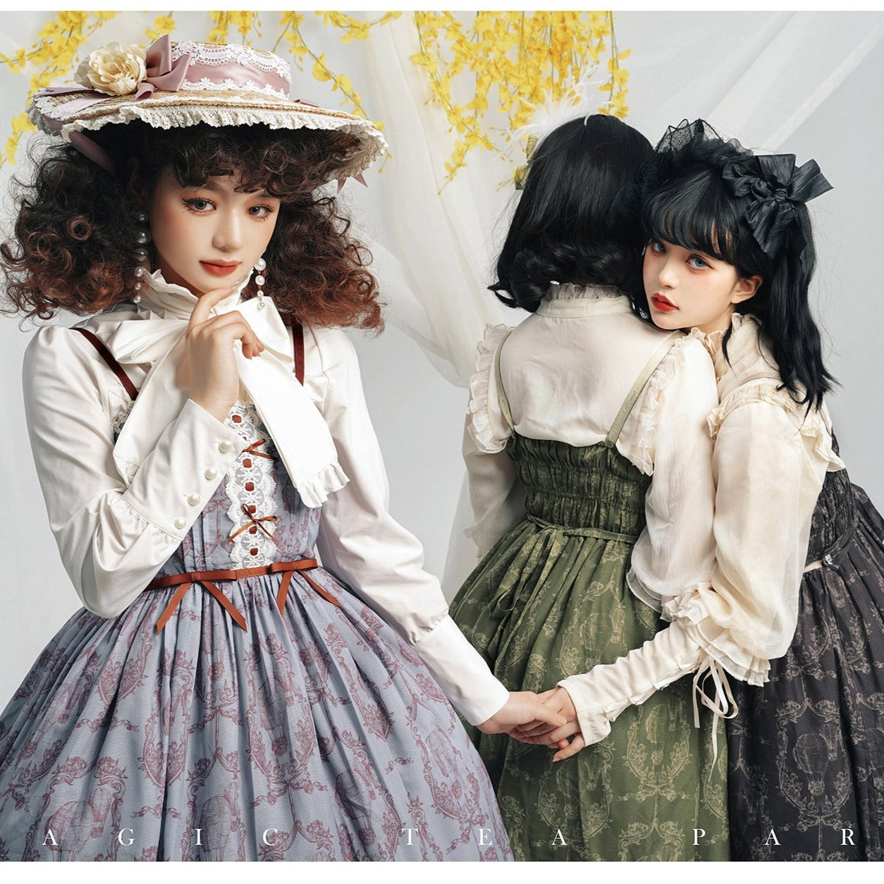 Irene flower print jumper skirt