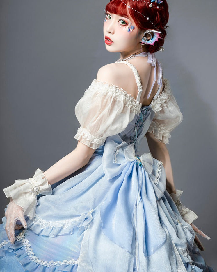 人魚姫の涙 パステルブループリンセスドレス