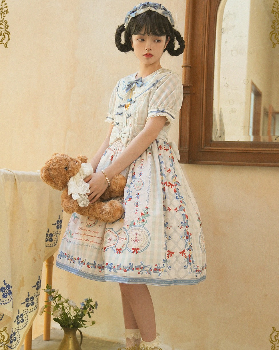 Porcelain Teaparty pastel dress