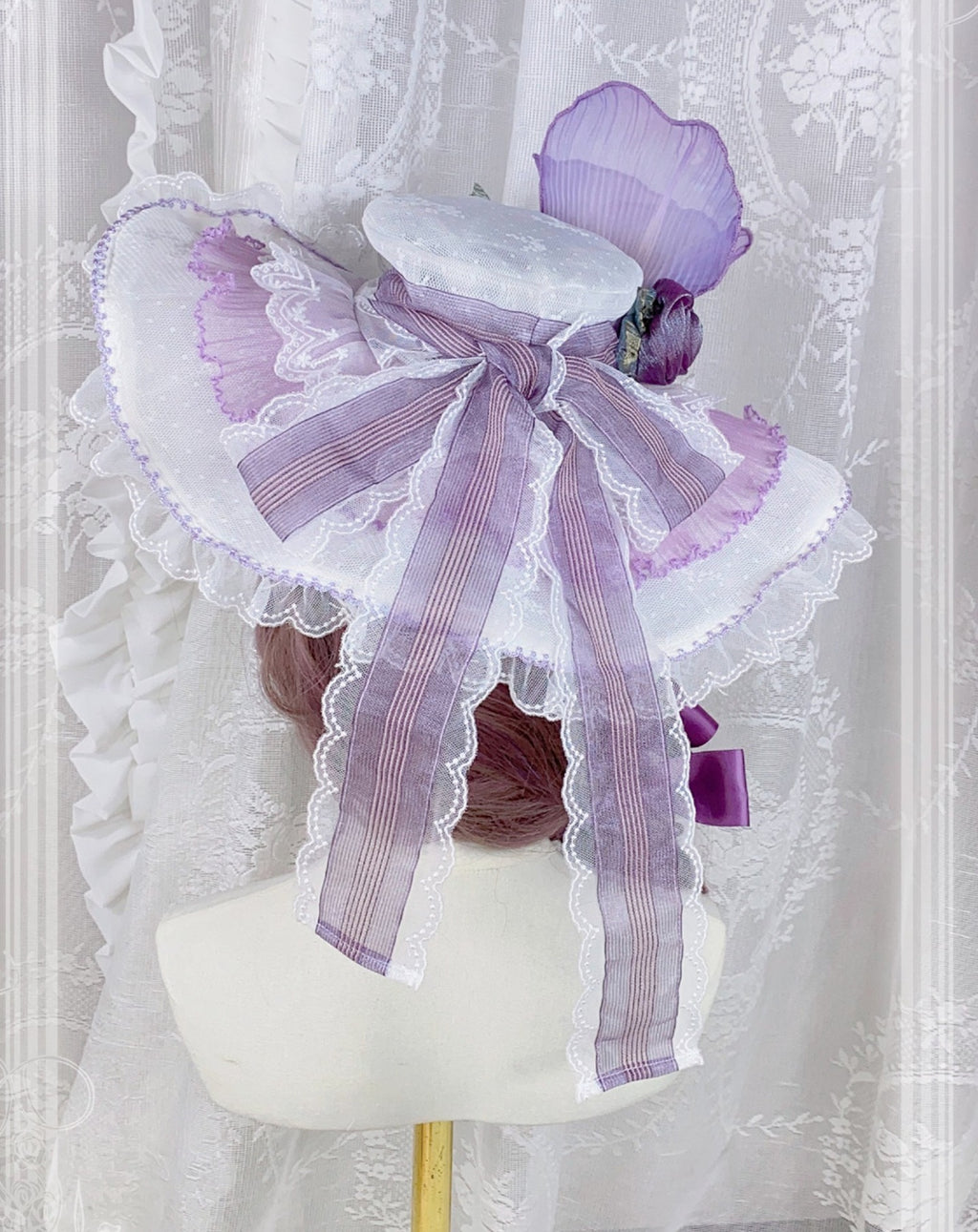 [Simultaneous purchase only] Double-flowered Rose Princess hat and corsage
