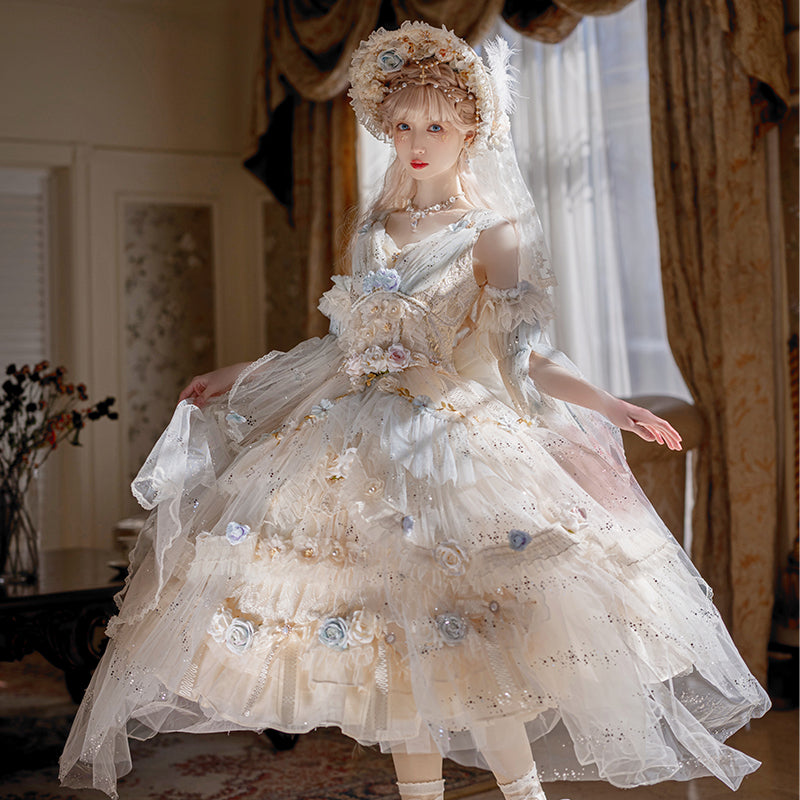 Spirit of Flora pale flower princess dress
