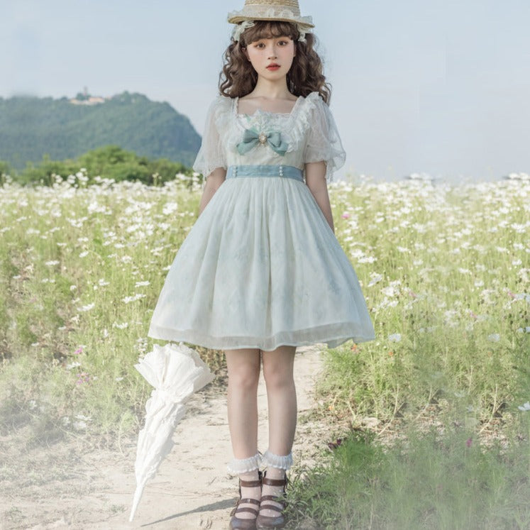 Morning Lily 甘ロリ半袖ワンピース