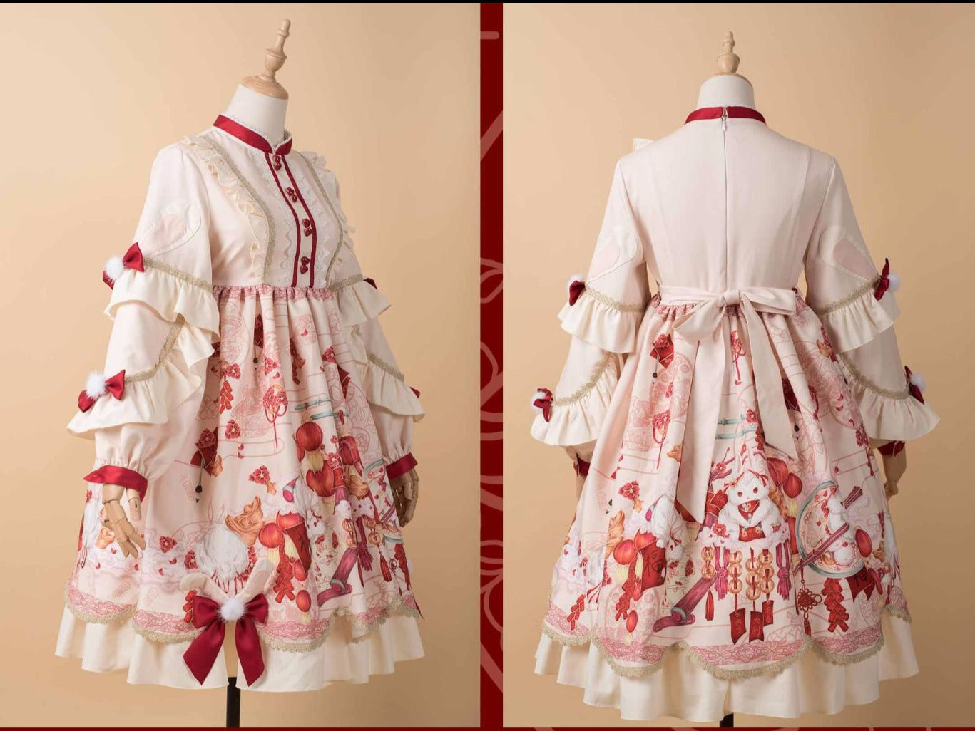 Rabbit Ribbon Chinese Lolita Dress