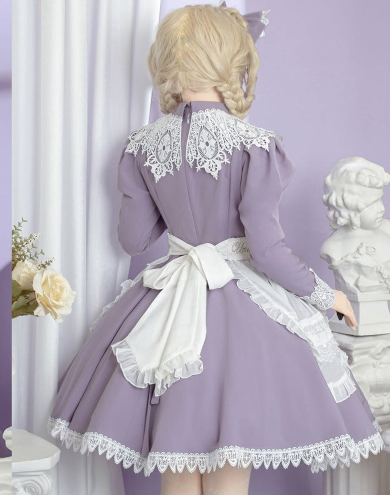 Princess, All the Best Retro Long Sleeve Dress Short Type