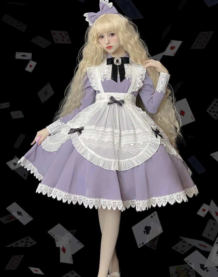 Princess, All the Best Retro Long Sleeve Dress Short Type