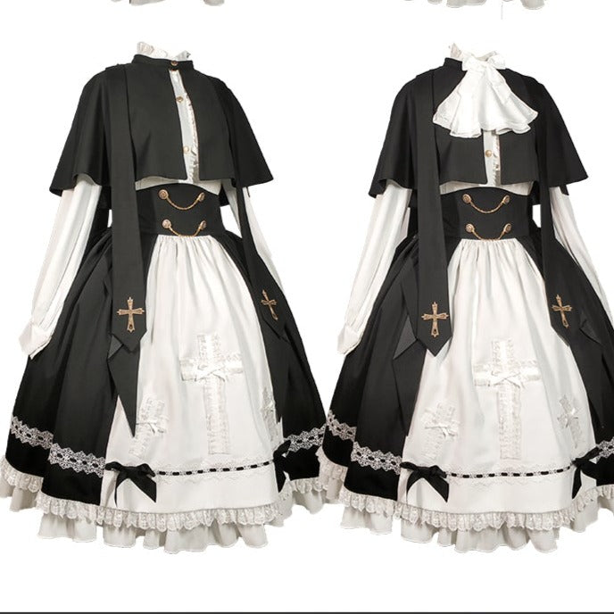 [Pre-order] Holy academy Gakuin Gothic Lolita skirt and cape setup 