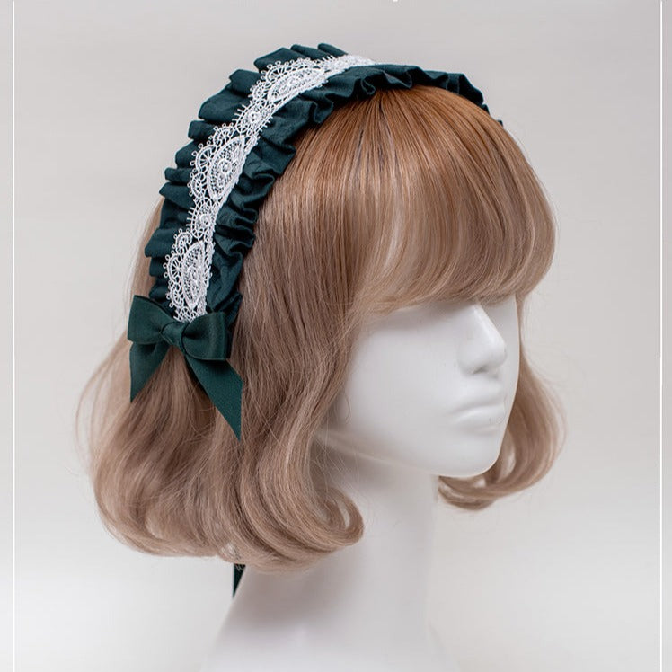 Classical cotton jacquard headdress and sleeves