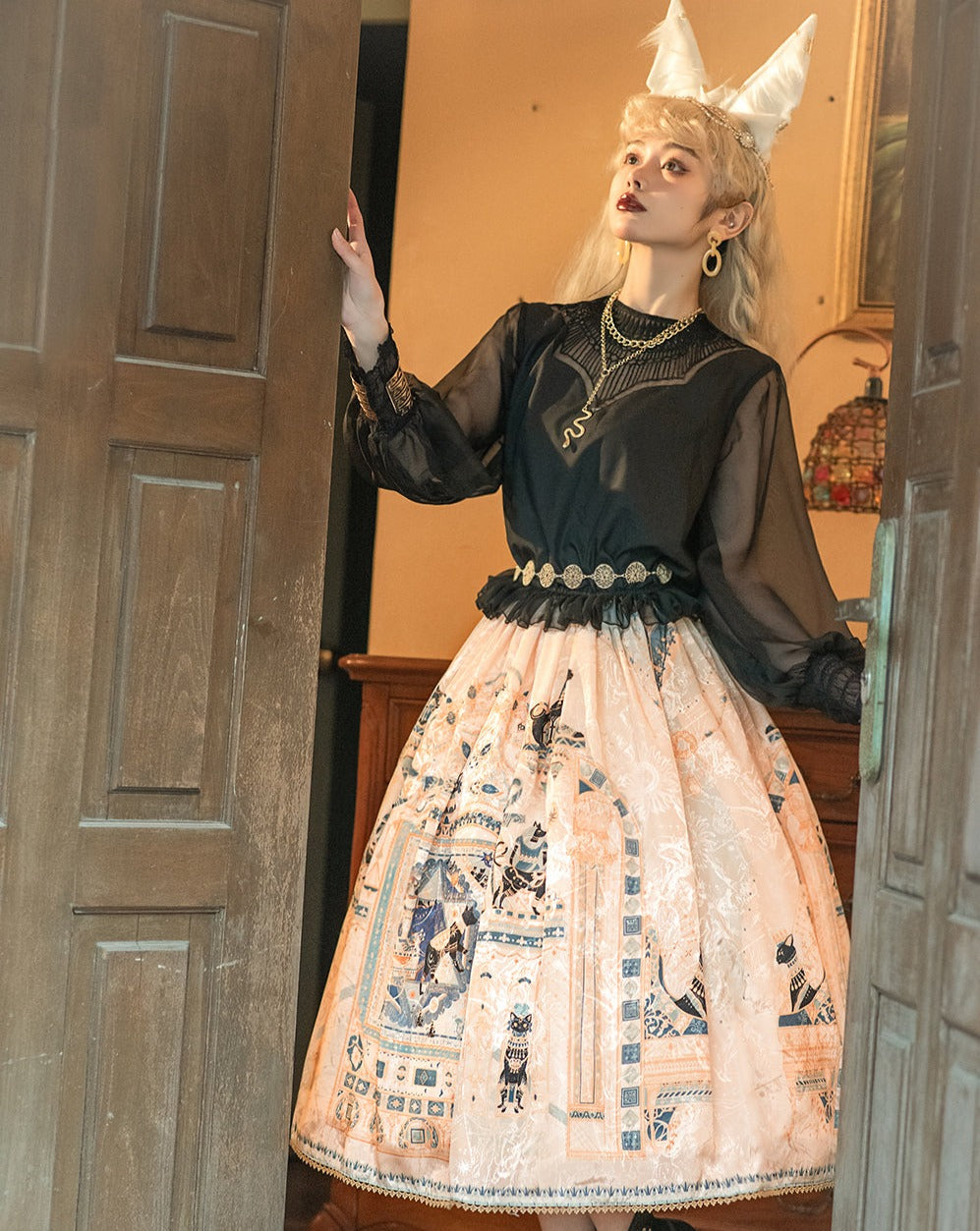 [Pre-order] Twilight Egyptian Lolita Simple Skirt