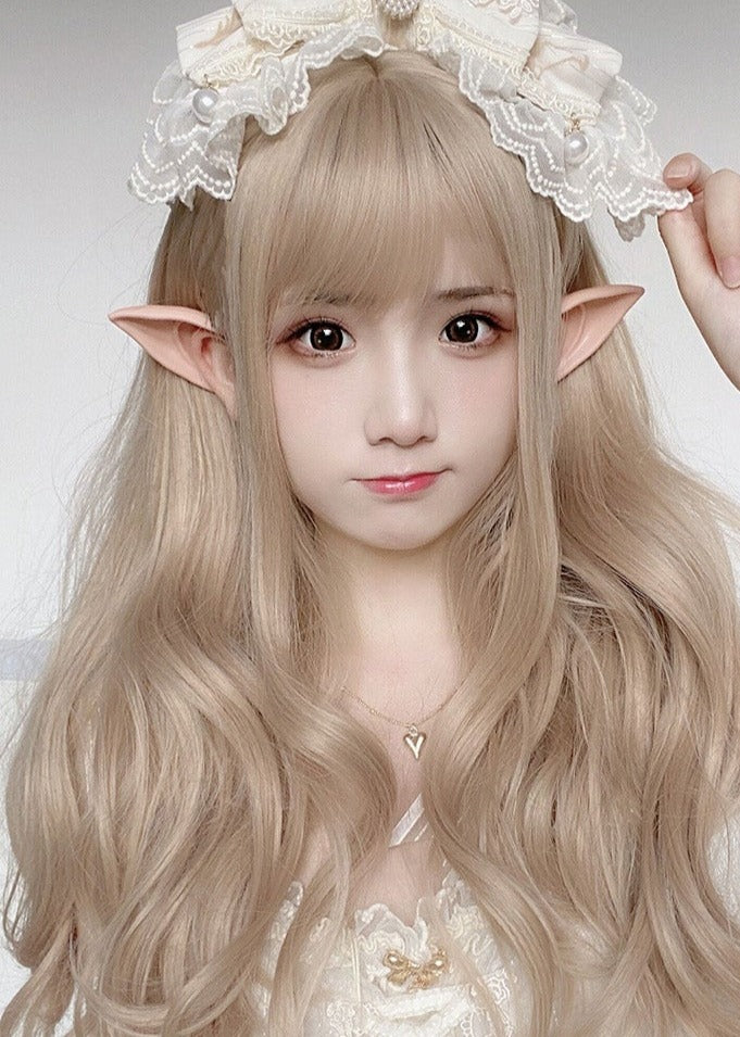 Lolita Wig Blonde Loose Fluffy Curly Long
