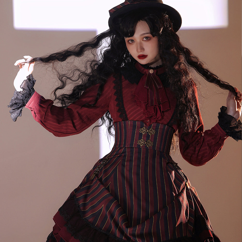 Elegant stand-up collar blouse of the feudal lord [20% off for combined purchases]