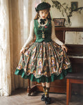 [Pre-order] Frame Cat and Checkered Layered Skirt