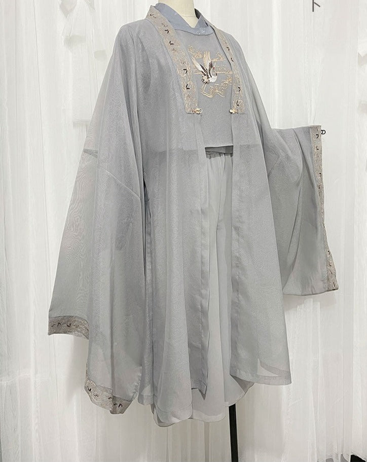 Prince style Crane embroidery flower loli full set
