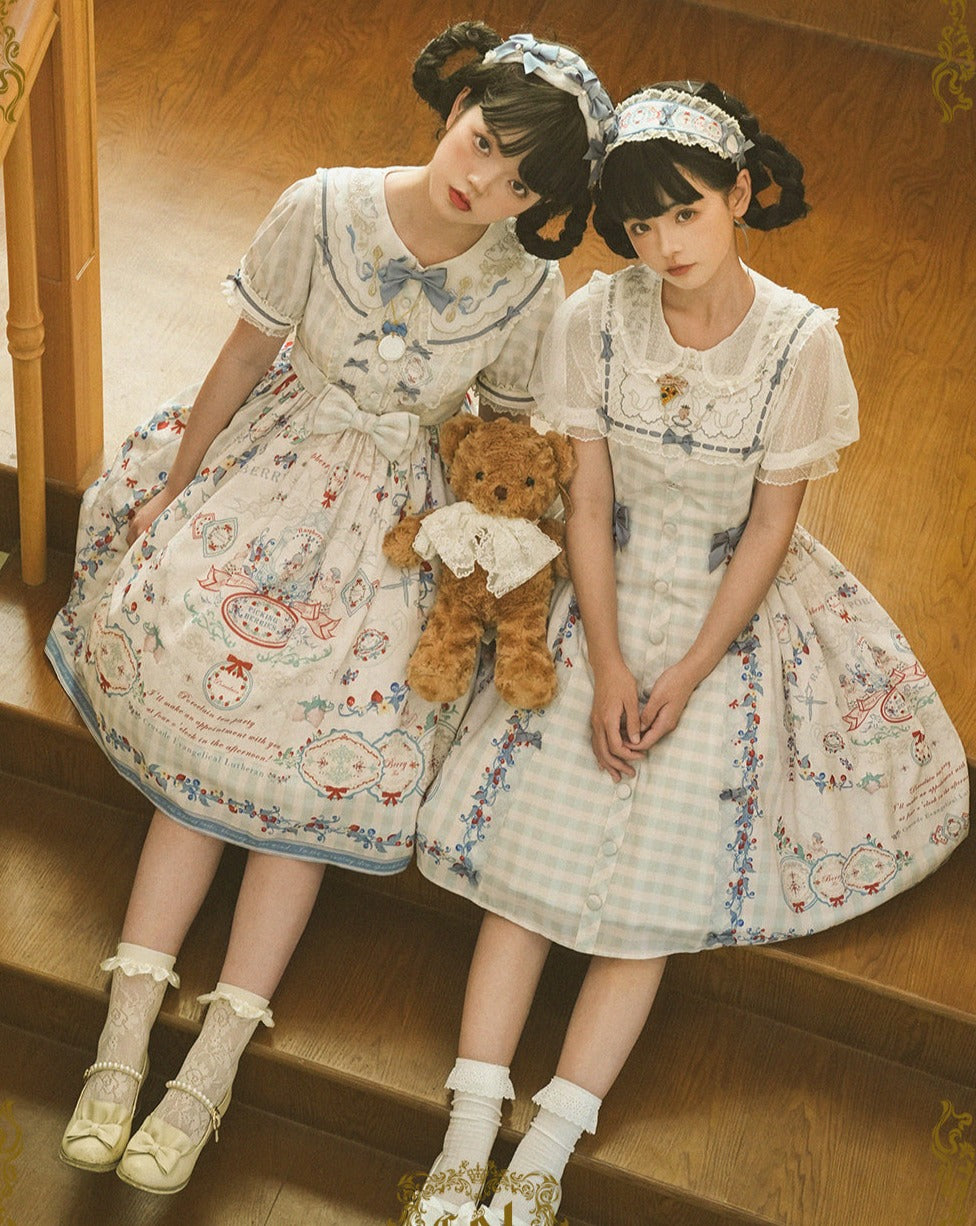 Porcelain Teaparty pastel dress