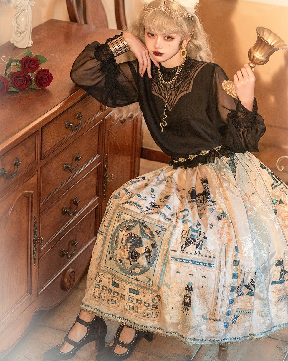 【予約販売】Twilight エジプト風ロリィタ シンプルスカート