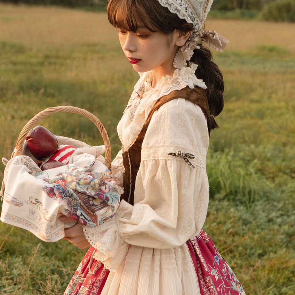 【予約販売】バイエルンの少女 カントリー風ブラウス【合わせ買いで20%OFF】