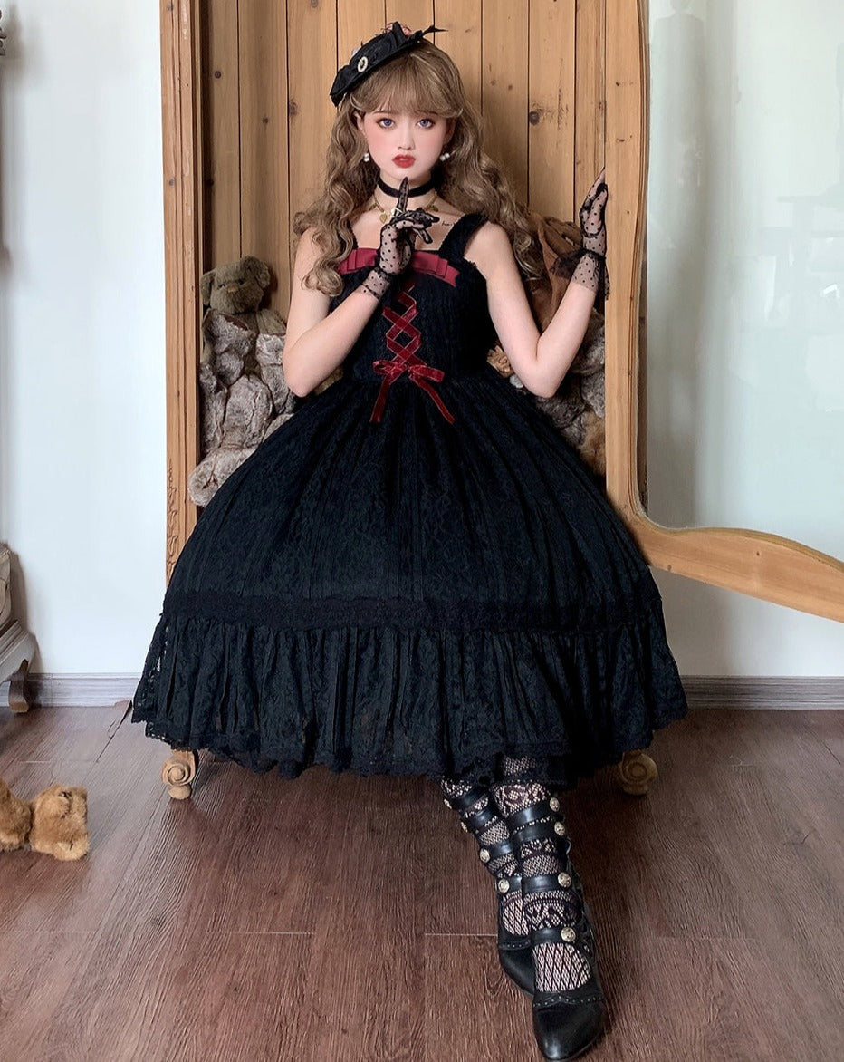 [Pre-order] Edwardian Elegant Lace Classic Lolita Jumper Skirt