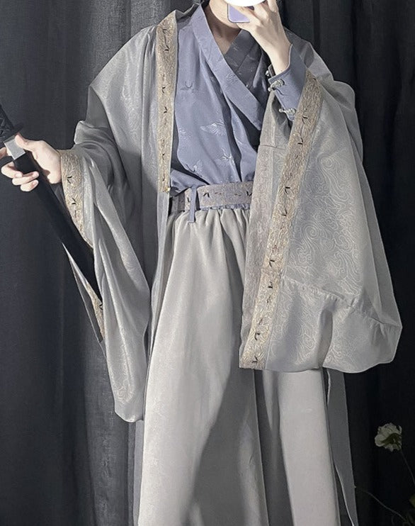 Prince style Crane embroidered flower loli haori
