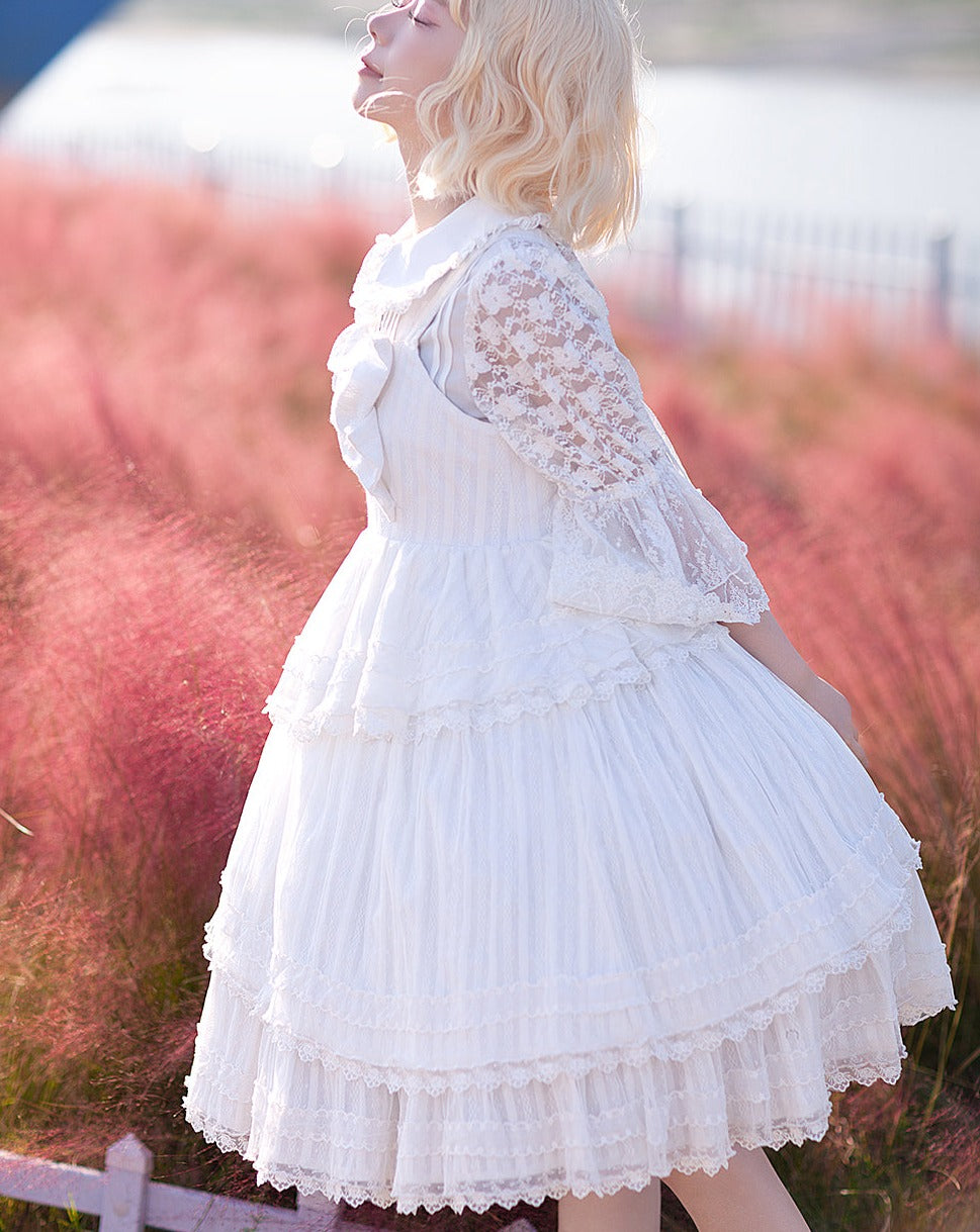 Tower of DawnJacquard cotton jumper skirt