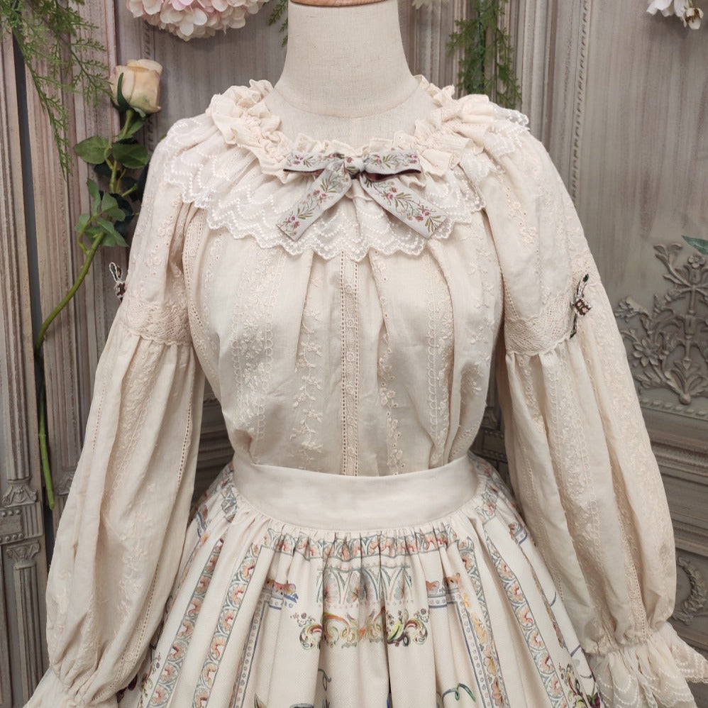 【予約販売】バイエルンの少女 カントリー風ブラウス【合わせ買いで20%OFF】