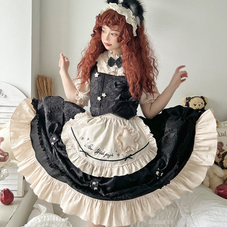 魔女メイド ゴスロリジャンパースカート