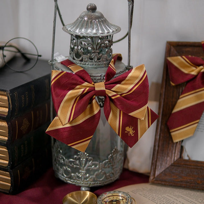Hogwarts School of Witchcraft and Wizardry Striped Ribbon Tie [20% OFF for combined purchases]