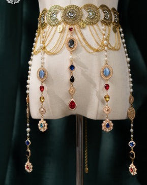 [Simultaneous purchase only] Twilight Egyptian Lolita Coin Belt, Choker