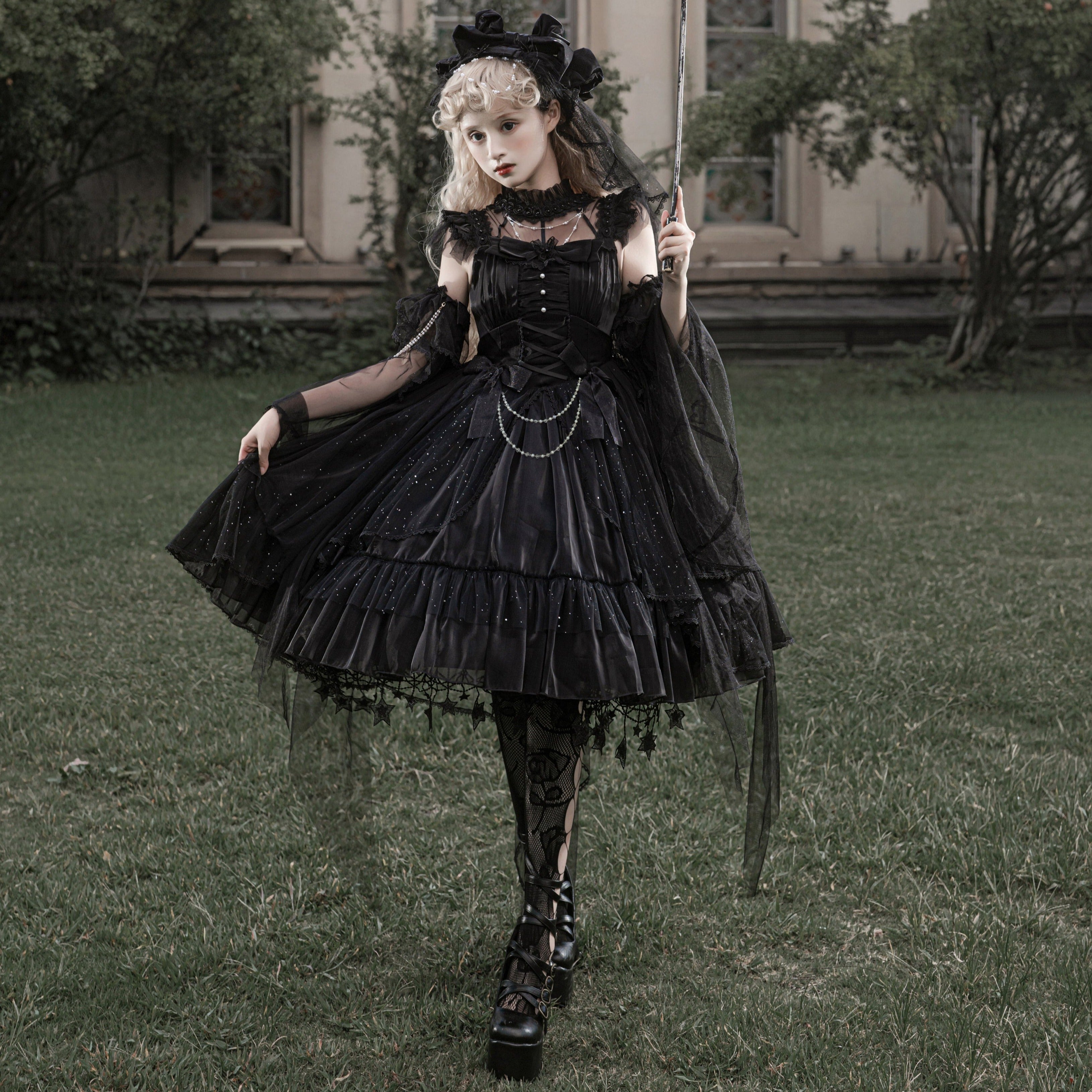 Moonlight Melody Elegant Princess Dress・Full Set