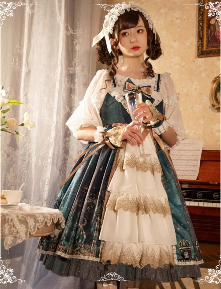Palace Style Magical Lamp Elegant Lolita Jumper Skirt