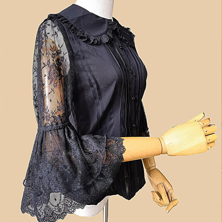 Tower of Dawn lace sleeve blouse