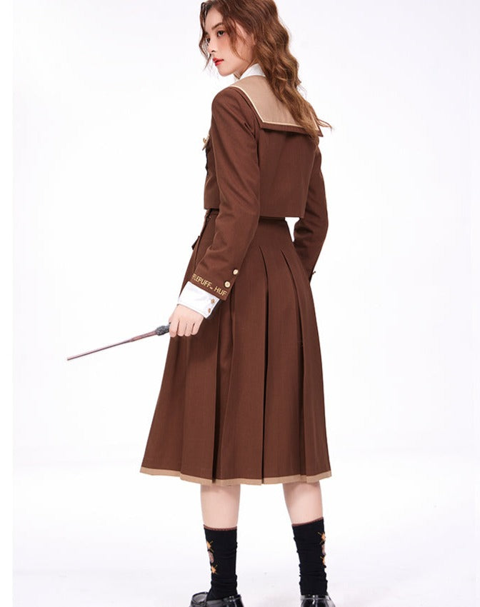 Hogwarts School of Witchcraft and Wizardry Double Button Short Sailor Jacket