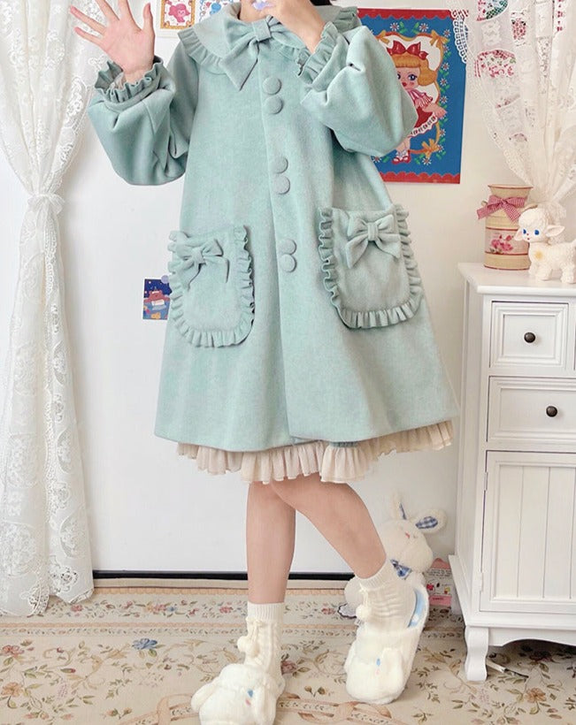 pastel ribbon coat