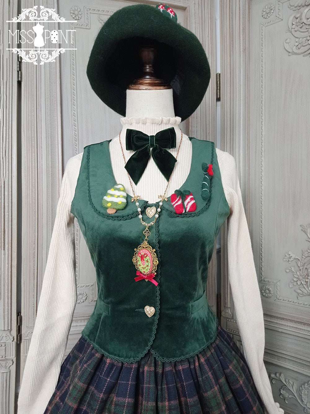 【予約販売】ベルベットの秋色クラシカルベスト