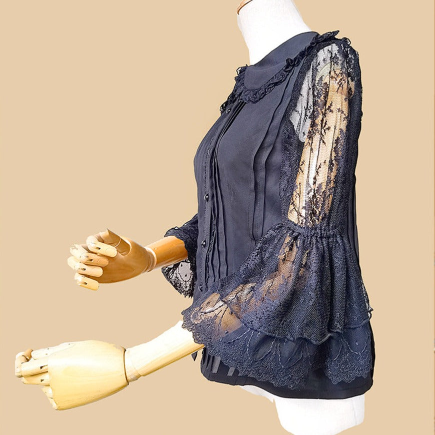 Tower of Dawn lace sleeve blouse