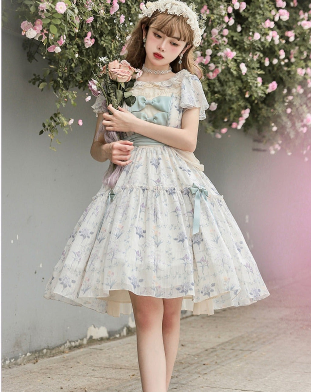 Summer Flower Wall Classical Dress All 3 types